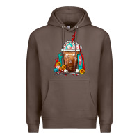 Coffee Dentist Frappe Coffee Premium Hoodie - FaDigitalArtStudio