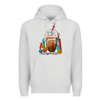 Dove Grey Dentist Frappe Coffee Premium Hoodie - FaDigitalArtStudio