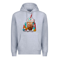 Heather Grey Dentist Frappe Coffee Premium Hoodie - FaDigitalArtStudio