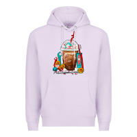 Lilac Dentist Frappe Coffee Premium Hoodie - FaDigitalArtStudio