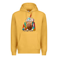 Mustard Dentist Frappe Coffee Premium Hoodie - FaDigitalArtStudio