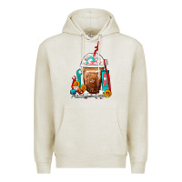 Oatmeal Heather Dentist Frappe Coffee Premium Hoodie - FaDigitalArtStudio