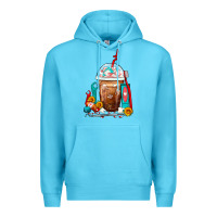 Ocean Blue Dentist Frappe Coffee Premium Hoodie - FaDigitalArtStudio