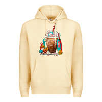 Pina Colada Dentist Frappe Coffee Premium Hoodie - FaDigitalArtStudio