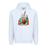 White Dentist Frappe Coffee Premium Hoodie - FaDigitalArtStudio
