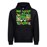 Black one lucky teacher Urban Hoodie - Artiststas