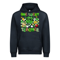 Navy one lucky teacher Urban Hoodie - Artiststas