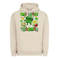 Pigment French Oak one lucky teacher Urban Hoodie - Artiststas
