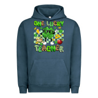 Pigment Midnight Navy one lucky teacher Urban Hoodie - Artiststas