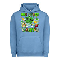 Pigment Pebble Blue one lucky teacher Urban Hoodie - Artiststas
