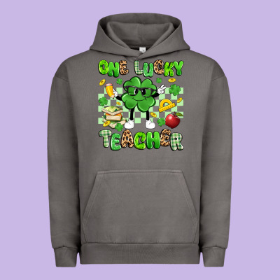 One Lucky Teacher Urban Hoodie Designed By Artiststas