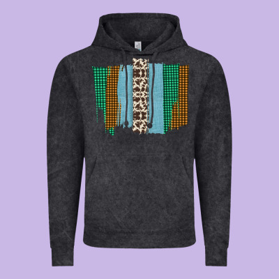 Western Farm Life Cowhide Brush Strokes Vintage Hoodie Designed By Bettercallsaul