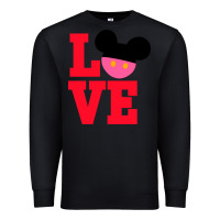 Black Minnie Mouse Premium Sweatshirt - CowhideDigitalArt