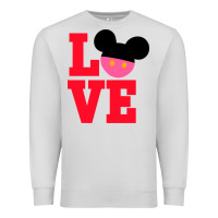 Dove Grey Minnie Mouse Premium Sweatshirt - CowhideDigitalArt