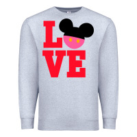 Heather Grey Minnie Mouse Premium Sweatshirt - CowhideDigitalArt