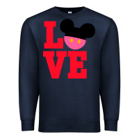 Navy Minnie Mouse Premium Sweatshirt - CowhideDigitalArt