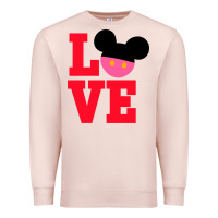 Pale Pink Minnie Mouse Premium Sweatshirt - CowhideDigitalArt