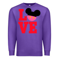 Purple Minnie Mouse Premium Sweatshirt - CowhideDigitalArt