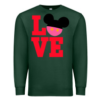 Sports Green Minnie Mouse Premium Sweatshirt - CowhideDigitalArt
