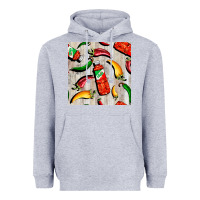 Heather Grey mexican chili and pepper seamless pattern Heavyweight Hoodie - BundleAndBundleShop