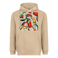 Mushroom mexican chili and pepper seamless pattern Heavyweight Hoodie - BundleAndBundleShop