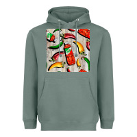 Sage mexican chili and pepper seamless pattern Heavyweight Hoodie - BundleAndBundleShop