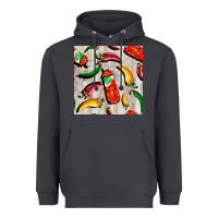Smoke mexican chili and pepper seamless pattern Heavyweight Hoodie - BundleAndBundleShop