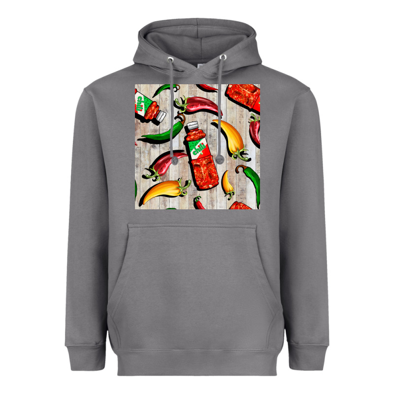 Mexican Chili And Pepper Seamless Pattern Heavyweight Hoodie by BundleAndBundleShop | Teevron