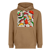 Toasted Coconut mexican chili and pepper seamless pattern Heavyweight Hoodie - BundleAndBundleShop