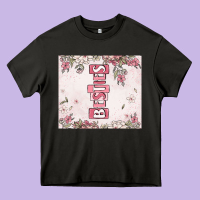 Besties Heavy Core Tee Designed By Maliassmallbusiness