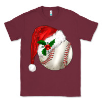 Burgundy christmas sports Classic Tee - BarkalooDesign