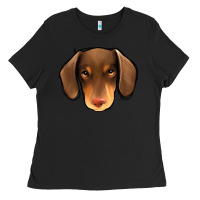 Black Dachshund Ladies Tee - Jasminsmagicworld