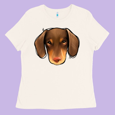Dachshund Ladies Tee Designed By Jasminsmagicworld