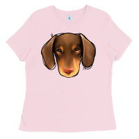 Bubblegum Pink Dachshund Ladies Tee - Jasminsmagicworld