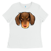 White Dachshund Ladies Tee - Jasminsmagicworld