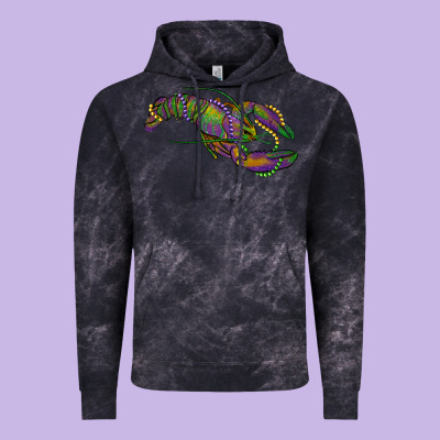 Mardi Gras Lobster Vintage Hoodie Designed By Ranaportraitstore