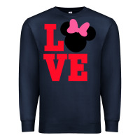 Navy Minnie Mouse Premium Sweatshirt - CowhideDigitalArt