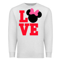 Oatmeal Heather Minnie Mouse Premium Sweatshirt - CowhideDigitalArt