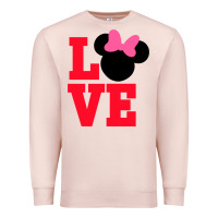 Pale Pink Minnie Mouse Premium Sweatshirt - CowhideDigitalArt