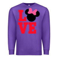Purple Minnie Mouse Premium Sweatshirt - CowhideDigitalArt