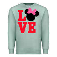 Seafoam Minnie Mouse Premium Sweatshirt - CowhideDigitalArt