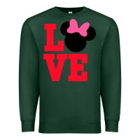 Sports Green Minnie Mouse Premium Sweatshirt - CowhideDigitalArt