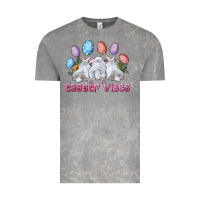 Cloud Rock Easter Vibes with Bunny and Eggs Vintage Tee - RanaPortraitStore