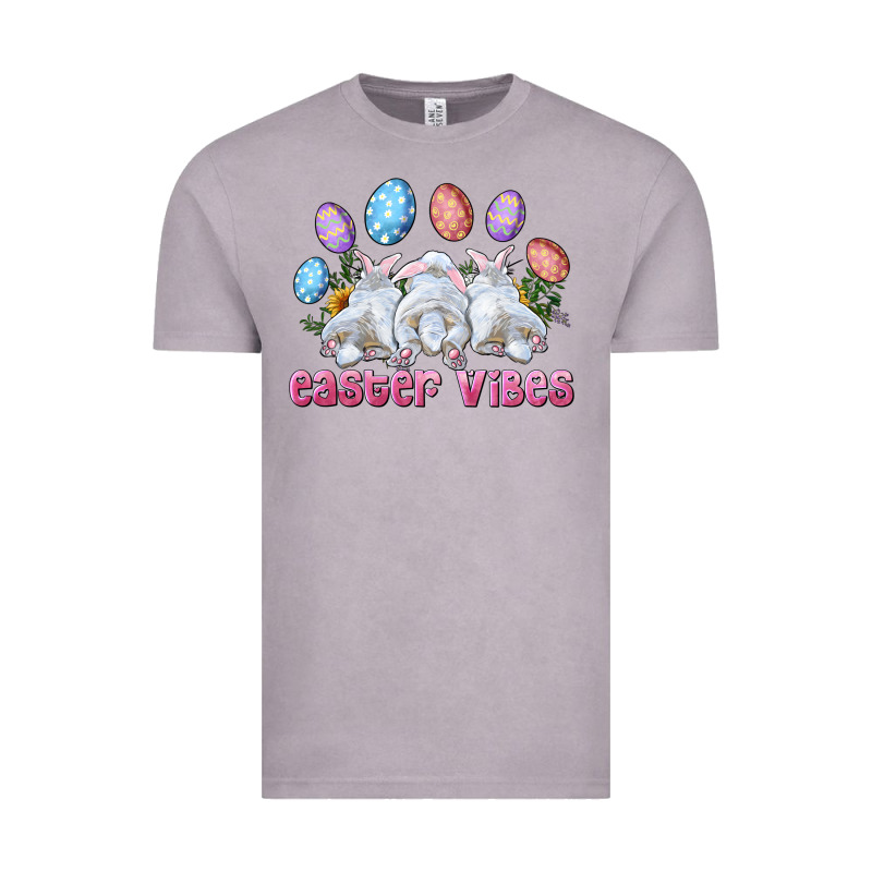 Easter Vibes With Bunny And Eggs Vintage Tee by RanaPortraitStore | Teevron