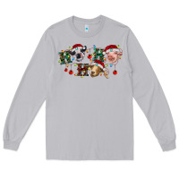 Moon Dust Hohoho Christmas Cows Long Sleeve Tee - RanaPortraitStore