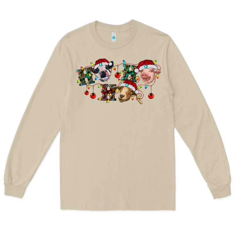 Hohoho Christmas Cows Long Sleeve Tee by RanaPortraitStore | Teevron