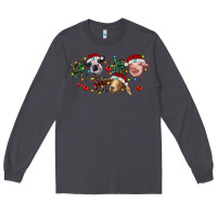 Smoke Hohoho Christmas Cows Long Sleeve Tee - RanaPortraitStore