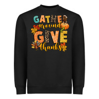 Black gather around and give thanks Heavyweight Sweatshirt - CowGirlArtShop