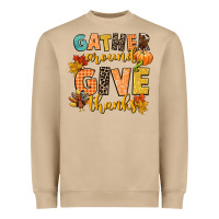 Mushroom gather around and give thanks Heavyweight Sweatshirt - CowGirlArtShop
