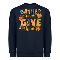 Navy gather around and give thanks Heavyweight Sweatshirt - CowGirlArtShop